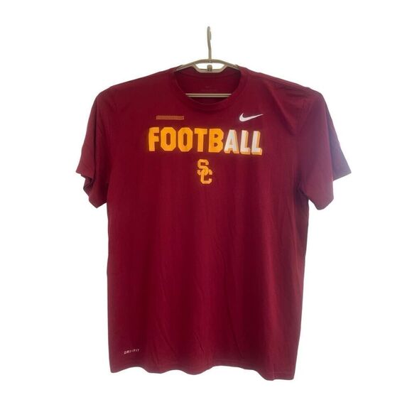 NWT Nike Dri-Fit USC Trojan Football T-Shirt Men’s 2XL - Picture 2 of 7